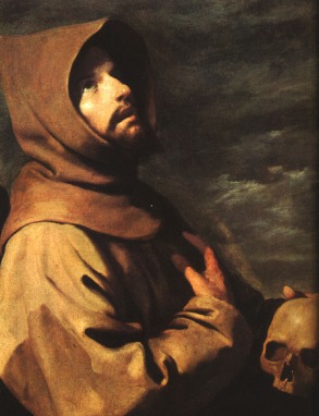 St. Francis in Meditation by Francisco Zubaran, 1630's